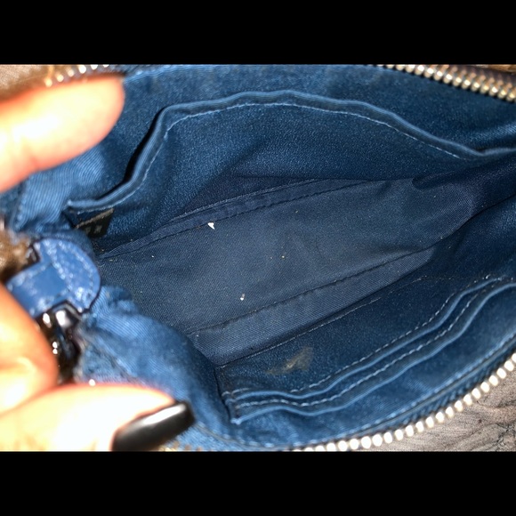 Leather and shearling coach bag w/ keychain - Picture 4 of 5